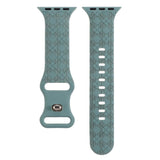 APPLE WATCH9 1 ENGRAVED CHECKERED SILICONE STRAP_CWWW0052
