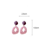 IRREGULAR GEOMETRIC TEMPERAMENT EARRINGS_CWAJE2336