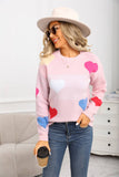 Valentines Day Small Heart Pullover Sweater