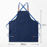 CUSTOM COTTON CANVAS KITCHEN APRON FOR WOMEN_CWMM6623