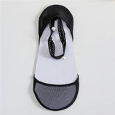 Women Pearl Lace Solid Color Invisible Socks_Cwms0495
