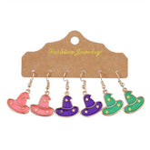 NEW HALLOWEEN PUMPKIN HAT EARRING SET_CWAJE1980