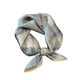 CHIC STRIPED SILK SCARF WOMEN S SQUARE SHAWL_CWASC0604