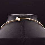 Womens Vintage Tassel Natural Pearl Necklace