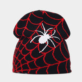 OUTDOOR SPIDER WEB JACQUARD KNITTED HAT_CWAH1599