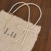 Versatile And High-End Sweet Style Bow Necklace