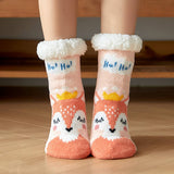 Warm Christmas Leg Covers Plush Indoor Slippers_Cwms0718