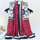 GEOMETRIC COMMUTER SCARF LARGE LIGHTWEIGHT WRAP_CWASC0911