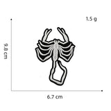 PUNK STYLE SKULL CREATIVE EMBROIDERY PATCH_CWMM4052