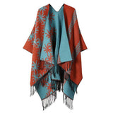 ETHNIC STYLE SHAWL CAPE DOUBLESIDED THICKENED CAPE_CWASC2177