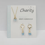 NATURAL STONE NECKLACE AND EARRING SET_CWAJE1055