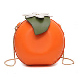 Women Chain Fruit Orange Shoulder Bag_Cwab0980