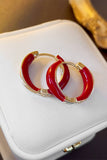 RED HOOP RING EARRINGS_CWAJE0325