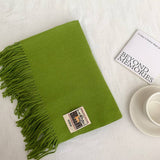 SOLID COLOR FAUX CASHMERE SCARF WINTER WRAP_CWASC2303