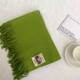 SOLID COLOR FAUX CASHMERE SCARF WINTER WRAP_CWASC2303