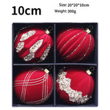 Glitter Flannel Christmas Ball Ornament Set_Cwmm9982