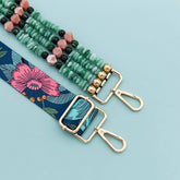 IRREGULAR ACRYLIC ADJUSTABLE BOHO WIDE BAG STRAP_CWMM5096