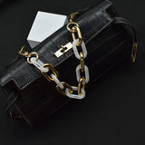 11 81ACRYLIC CHAIN HANDLE MULTI COLOR BAG STRAP_CWMM5090