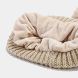 CABLE KNIT HAT SCARF AND GLOVES THREE PIECE SET_CWAH1580