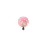 STAINLESS STEEL OPAL LIP STUD STRAIGHT BARBELL_CWMM9589