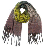 GRADIENT TASSEL SCARF FOR WOMEN WINTER SHAWL_CWASC0858