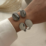 FASHIONABLE HIGH GRADE ALLOY OPEN BRACELET_CWMM3112