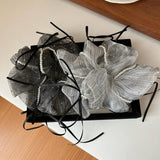 FRENCH STRIPED BOW COLLAR HAIR SCRUNCHIES_CWAHA2807