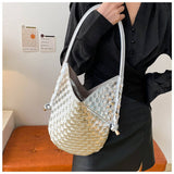 HAND WOVEN BAG STYLISH STRAW ARMPIT BAG FOR WOMEN_CWAB1913