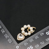 Womens Light Luxury Natural Pearl Earrings