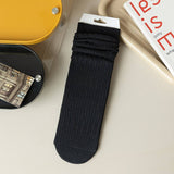 SOLID COLOR RETRO WARM MID CALF SOCKS_CWMS1053
