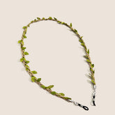 BRAIDED BRANCHES AND LEAVES GLASSES LANYARD_CWMM1159