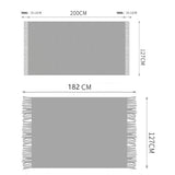 SOFT COZY KNIT BLANKET WITH TASSEL_CWMM0197