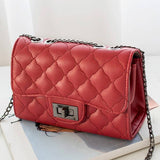 Diamond Pattern Quilted Purse Shoulder Bag_Cwab007-B20331