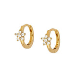 GEOMETRIC FIVE POINTED STAR DIAMOND EARRINGS_CWAJE1772