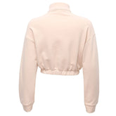 Polo Lapel Zip-Up Casual Cropped Blazer