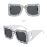 LARGE FRAME B SHAPED TRENDY SUNGLASSES_CWASG0857