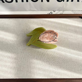 SPRING FLOWER ACETATE CLAW TULIP HAIR CLIP_CWAHA5901