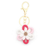 DAISY WOVEN PENDANT YARN SUNFLOWER KEYCHAIN_CWAB5010