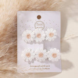 FRESH DAISY HAIR CLIP SET HANDMADE FABRIC CLIPS_CWAHA6712