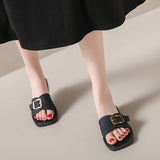 ADJUSTABLE BUCKLED SANDALS SLIPPERS_CWSHS0674