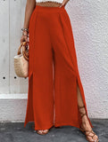 COMMUTER CASUAL HIGH-WAISTED WIDE-LEG PANTS_CWBLP0752