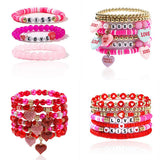 LOVE LOVE LOVE FRIENDSHIP GIFT HANDMADE BRACELET_CWMM3510