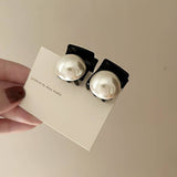 French Retro Light Luxury Pearl Small Gripper