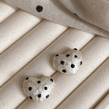 POLKA DOT HEART SIMPLE TRENDY EARRINGS_CWAJE2338
