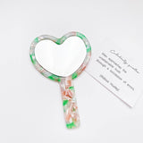 RETRO ACETATE COMPACT MIRROR GEOMETRIC HEART_CWMM6373