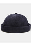 SOLID COLOR CORDUROY MELON HAT HIP HOP STYLE CWAH0401