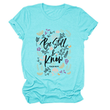 Womens Faith Tee, Be Still And Know_Cwtts1480