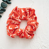 RED CHRISTMAS SERIES HAIR SCRUNCHIES_CWAHA1958