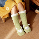 Women Lamb Pattern Plush Indoor Slippers_Cwms0713
