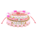 MULTILAYER ELASTIC LETTER BEAD BRACELETS SET_CWAJE0711